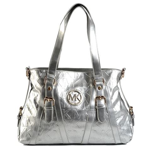 michael kors handtasche outlet|Michael Kors silver satchel handbag.